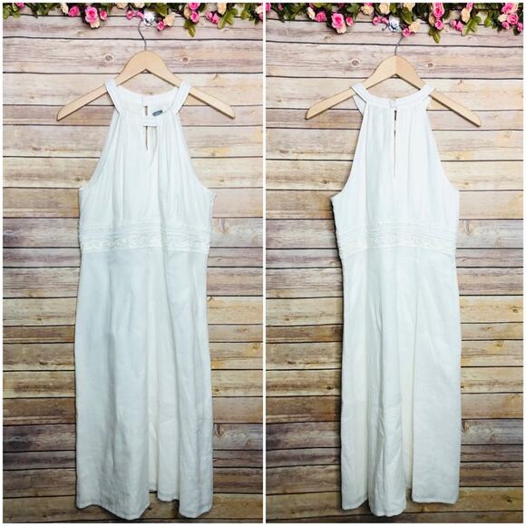 Ann Taylor Linen Halter Neck Dress - Picture 1 of 6